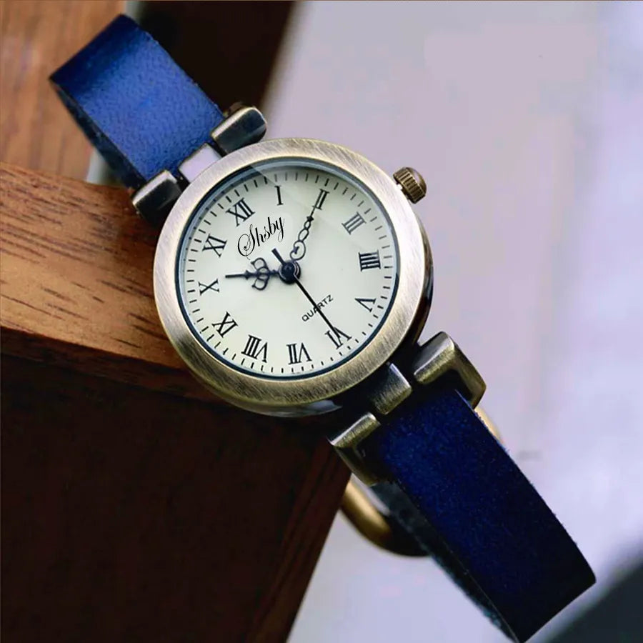 Shsby New Fashion Hot-Selling Leather Female Watch ROMA Vintage Watch Women Dress Watches